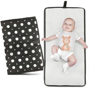 Portable Diaper Changing Pad - Extra Long - Waterproof Foldable Lightweight Baby Travel Mat - Newborn Registry Essential - Great Shower Gift for Mom or Dad