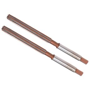 Hand Reamer, 10mm Cutting Diameter 6 Flutes H8, Alloy Steel Straight Shank Reaming Drill Bit - (Applications: for Aluminum Iron Copper Plastic Wood), 2-Pieces