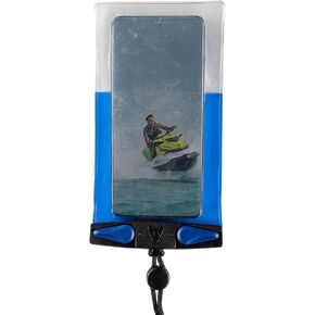 Aquapac Waterproof Plus Size Phone Case, Lanyard, iPhone and Android, Made in The UK, Hiking, Mountain Biking, Running Accessory, Travel Essential, 5 Year Warranty, Eco Friendly - Blue