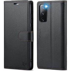 for Samsung Galaxy S20 FE 5G Wallet Case with RFID Blocking Credit Card Holder, PU Leather Folio Flip Kickstand Protective Shockproof Cover Women Men for Samsung S20 FE 6.5" Phone case(Black)