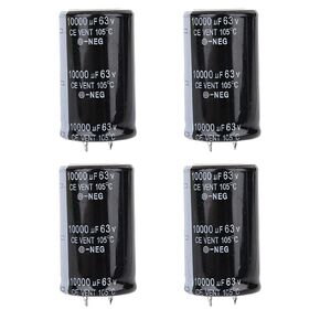 4Pcs 30 * 50mm Audio Electrolytic Capacitor 10000uF 63V Electronic Component for Amplifier