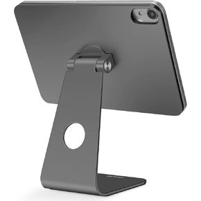 LULULOOK Magnetic Stand for iPad Mini 6 (8.3 inch, 2021), Adjustable Desk Tablet Holder, Aluminum Rotatable Floating Stand for Apple iPad Mini 6 Drawing, Viewing (Gray)