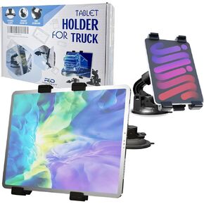 Randconcept - Heavy Duty Tablet Mount Truck, Car Tablet Holder for Dashboard and for iPad Holder Car Mount Suction Cup Windshield Dashboard iPad Car Holder Mount up to 12.9",and for Galaxy Tab
