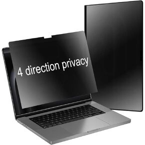 360 Degree Matte Privacy Screen Protector for MacBook Pro 16 inch (M3, M2, M1, Pro, Max,2021-2023) Anti-Glare Anti-Spy 4 Sides Anti-Peeping Soft Film