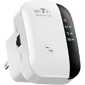 WiFi Extender Signal Booster, Wireless Network Repeater Covering Over 5,000 Square Feet, Long Range Amplifier Long Range Amplifier with Ethernet Port, Access Point, Alexa Compatible.