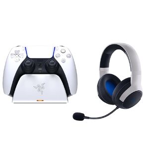 Razer Legendary Duo Bundle for PlayStation 5: Kaira Wireless Headset and Quick Charging Stand for PS5 - (Controller Sold Separately)