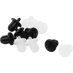 uxcell 10 Pcs 6.35mm Anti Dust Cover, Rubber Dust Jack Plug Socket Port, Dust Cap Stopper for Audio Jack DVD Microphone Clear Black