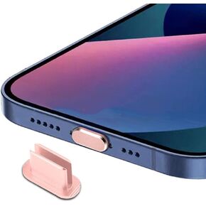 Pink Anti Dust Plug for iPhone 15 / 15Pro / 15 Pro Max / 15Plus Charge Port Plugs Stopper Mobile Phone Protection Cap,Charging Dust Cover Plug, Cell Phone Anti-Dust Plugs for Laptop Smartphones