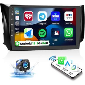 2G+64G for Nissan Sentra 2013-2017 Radio Android 13 Car Stereo with Wireless Apple CarPlay Android Auto Mirror Link Bluetooth 10.1 Inch HD Touchscreen GPS Navigation FM WiFi SWC+Backup Camera in Kuwait