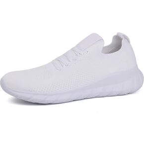 starmerx Womens Plus-Size Slip-On Knit Sneakers Comfortable Lightweight Tennis Shoes Walking Shoes Size 12 13 14 15 US