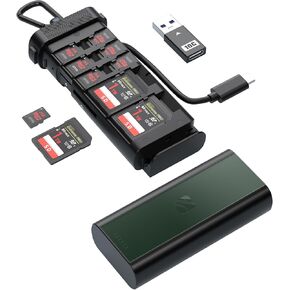 Freewell Pro Reader Versatile CF Express A,CF Express B, SD, and Micro SD Card Reader & Holder for Photography and Videography Professionals