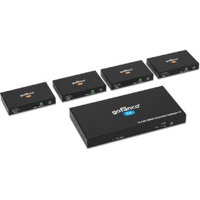 gofanco 4K60Hz 1x4 HDMI Extender Splitter Over Cat6/7 Ethernet Cable - 60m in Saudi Arabia