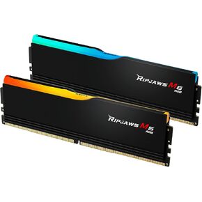 G.SKILL Ripjaws M5 Series (Intel XMP 3.0) DDR5 RAM 64GB (2x32GB) 6400MT/s CL32-39-39-102 1.40V Desktop Computer Memory UDIMM - Matte Black (F5-6400J3239G32GX2-RM5RK)