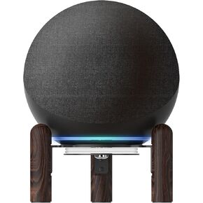 Desktop Holder Mount Stand for Echo 4th Gen.black walnut wood