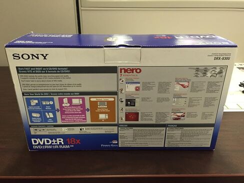 محرك أقراص Sony DRX-830U 18X خارجي USB 2.0 مزدوج الطبقة DVD±RW/CD-RW in Saudi Arabia