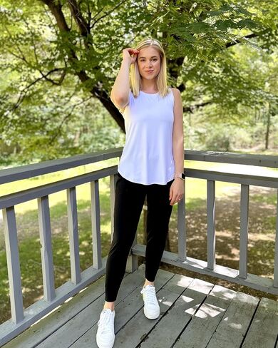 G4Free Lightweight Racerback Workout Tank Tops for Women High Neck Athletic Long Tanks Fast Dry Sleeveless Running Shirts in Kuwait