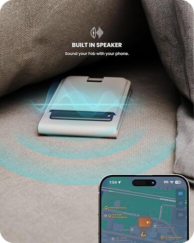 بطاقة JOURNEY LOC8 Finder - محدد موقع المحفظة الآمن مع عمر بطارية طويل وتتبع مسموع، تصميم منفصل مضاد للسرقة، هيكل رفيع بشكل ملحوظ، يعمل مع تطبيق Find My من Apple. in Kuwait