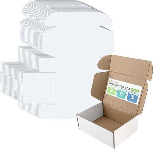Golden State Art, 6x4x2 inches Shipping Boxes Pack of 26, Brown Corrugated Cardboard Boxes for Mailing Packing Literature Mailer in Saudi Arabia