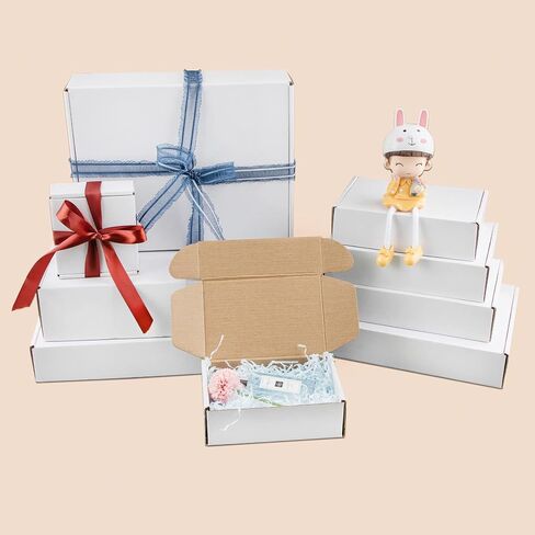 Golden State Art, 6x4x2 inches Shipping Boxes Pack of 26, Brown Corrugated Cardboard Boxes for Mailing Packing Literature Mailer in Saudi Arabia