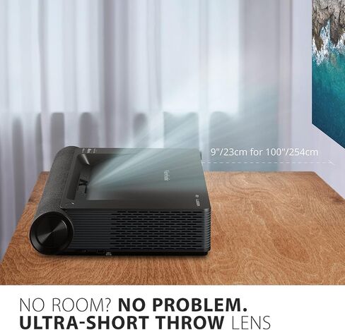 ViewSonic X2000B-4K Ultra Short Throw 4K UHD Laser Projector with 2000 Lumens, Wi-Fi Connectivity, Cinematic Colors, Dolby and DTS Soundtracks Support for Home Theater in Saudi Arabia