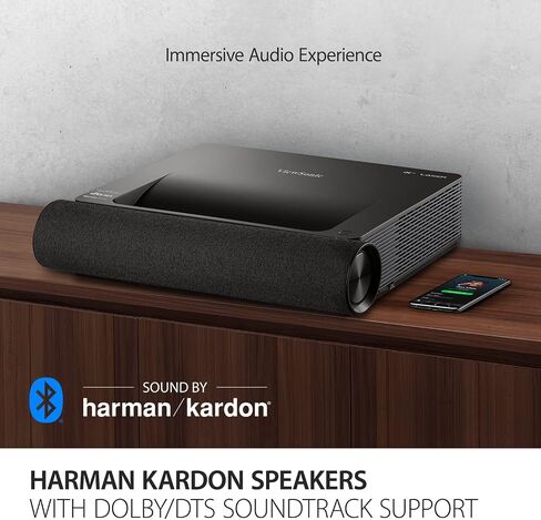 ViewSonic X2000B-4K Ultra Short Throw 4K UHD Laser Projector with 2000 Lumens, Wi-Fi Connectivity, Cinematic Colors, Dolby and DTS Soundtracks Support for Home Theater in Saudi Arabia