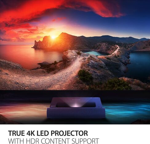 ViewSonic X2000B-4K Ultra Short Throw 4K UHD Laser Projector with 2000 Lumens, Wi-Fi Connectivity, Cinematic Colors, Dolby and DTS Soundtracks Support for Home Theater in Saudi Arabia
