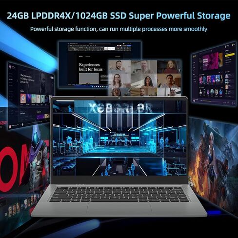 كمبيوتر محمول Jumper، ذاكرة الوصول العشوائي LPDDR4X سعة 24 جيجابايت، محرك أقراص NVMe SSD سعة 1024 جيجابايت، وحدة المعالجة المركزية Core i5 بسرعة 3.6 جيجا هرتز، شاشة FHD IPS مقاس 14 بوصة، كمبيوتر محمول مع 4 مكبرات صوت ستيريو، 51300 ميجاوات في الساعة، USB3. in Saudi Arabia