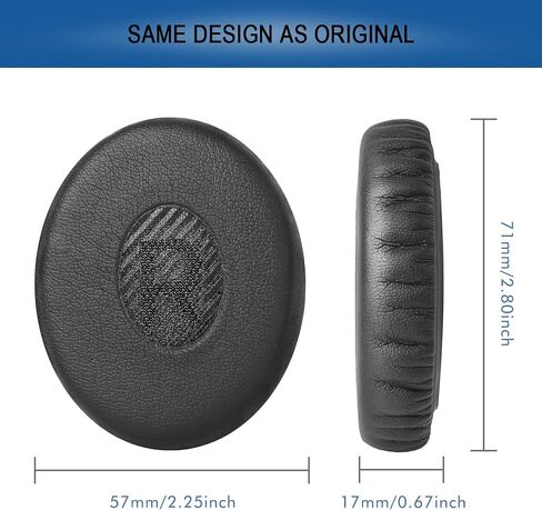 Ear Pads Replacement for Bose On-Ear 2 Headphones, GVOEARS Ear Cushion Pad for Bose OE2 / OE2i / SoundTrue On-Ear/SoundLink On-Ear Wireless Headphones, Durable & Longer Lasting (Black Pad) in Saudi Arabia
