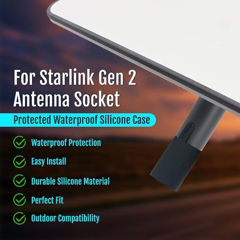 for Starlink Gen 2 Sleeve Protector for Starlink Standard Actuated Socket Dish End Dust proof Protective Cap in Saudi Arabia