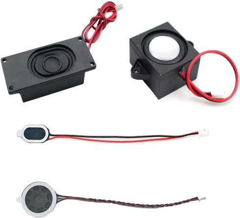4pcs 1 Watt 8 Ohm Cavity Mini Speaker Full-Range Cavity Advertising Machine Small Speaker 3.3V 5V with JST-PH2.5mm-2 pin Interface for Arduino Small DIY Electronic Projects in Saudi Arabia