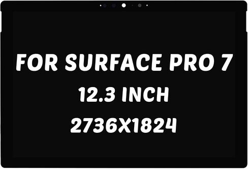 Replacement for Microsoft Surface Pro 7 1866 LCD Screen for Surface Pro 7 2019 Display LP123WQ1 LP123WQ2 Digitizer C02XR7Y9JG5H 2736x1824 12.3 inch LED Touch Screen Digitizer Assembly in Saudi Arabia