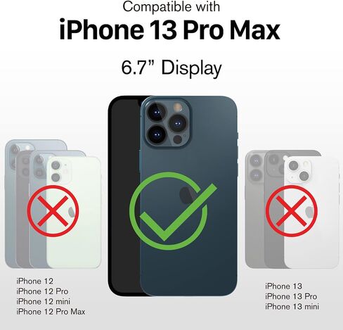 VENA Wallet Case Compatible with Apple iPhone 13 Pro Max (6.7"-inch), vCommute (Military Grade Drop Protection) Flip Leather Cover Card Slot Holder with Kickstand (Space Gray) in Saudi Arabia