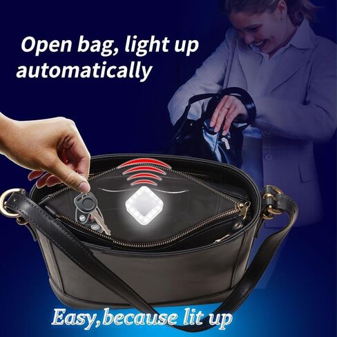 Portable Phone Ring Light, Selfie Clip On Ring Light for iPhone, Rechargeable Sensor Activated Purse Light Handbag Light, LED Phone Fill Light for Pictures,Video Recording,Makeup,Travel,YouTube, red in Saudi Arabia