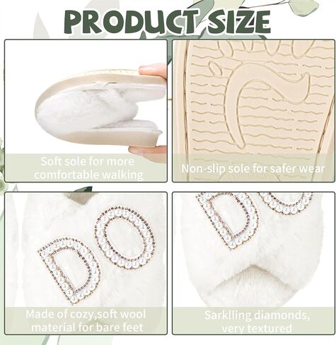 Tkifoda Bride Slippers I Do Slippers for Wedding Day Bridal Slippers Wedding Slippers White Wedding Shoes for Brides in Saudi Arabia