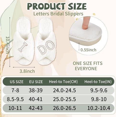 Tkifoda Bride Slippers I Do Slippers for Wedding Day Bridal Slippers Wedding Slippers White Wedding Shoes for Brides in Saudi Arabia