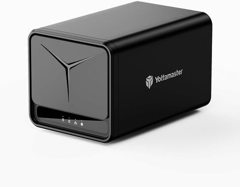 Yottamaster 2 Bay NAS Storage, Quad Core CPU, 1GbE Port, 2GB RAM DDR4, Network Attached Storage Device for Home & Personal Cloud Storage [Diskless] in Saudi Arabia