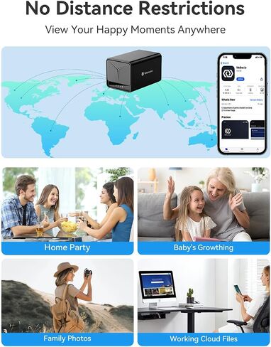 Yottamaster 2 Bay NAS Storage, Quad Core CPU, 1GbE Port, 2GB RAM DDR4, Network Attached Storage Device for Home & Personal Cloud Storage [Diskless] in Saudi Arabia