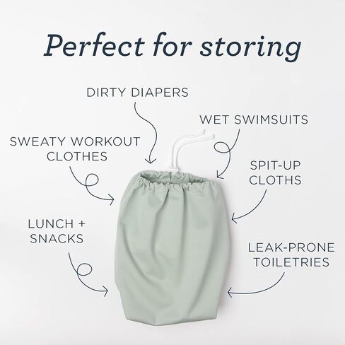 حقيبة ثنائية من إيسيمبلي، أكياس جافة ورطبة مقاومة للماء للحفاضات القماشية، وإكسسوارات الأطفال الفوضوية، وملابس السباحة، وملابس الصالة الرياضية، وأدوات الزينة والوجبات الخفيفة - أعالي البحار والحبر (عبوة من قطعتين) in Kuwait