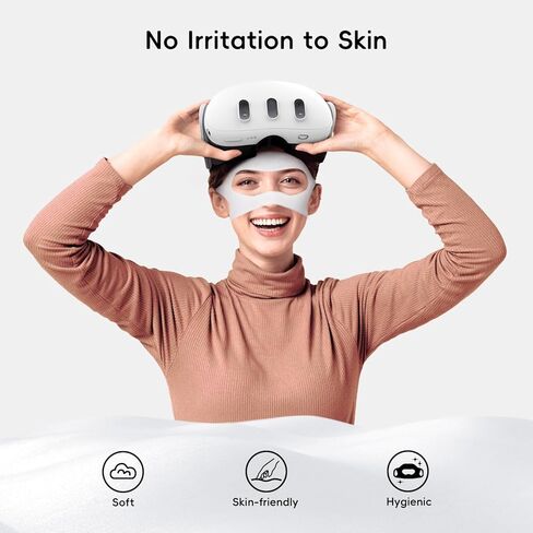 غطاء وجه VR للاستعمال مرة واحدة لملحقات Meta/Oculus Quest 3/2/1، 6 قطع قناع وجه مرن وقابل للتهوية لسماعات الواقع الافتراضي (ليس للأطفال) in Saudi Arabia