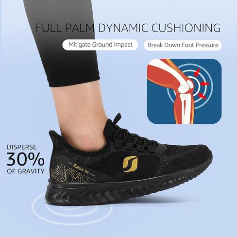 أحذية STQ Slip Ins النسائية سهلة الارتداء أحذية مشي لتقويم العظام بدون استخدام اليدين لتخفيف التهاب اللفافة الأخمصية in Kuwait