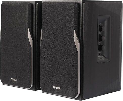 Edifier R1380DB Active Bluetooth Bookshelf Speakers - Optical/Coaxial Input - 2.0 Wireless Studio Monitor Speaker - 42W RMS (black) in Saudi Arabia