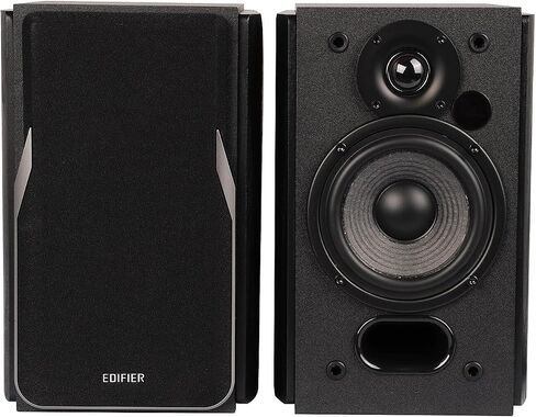 Edifier R1380DB Active Bluetooth Bookshelf Speakers - Optical/Coaxial Input - 2.0 Wireless Studio Monitor Speaker - 42W RMS (black) in Saudi Arabia