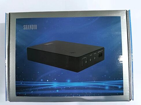 Shanqiu Mini UPS Battery Backup Uninterruptible Power Supply for Router, Modem, Security Camera with Input AC Output USB 5V DC 5V 9V 12V (37Wh) in Saudi Arabia