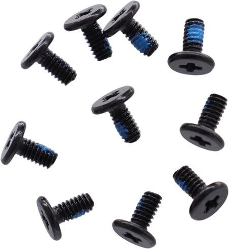 10pcs M2x4 mm Phillips Flat Head Screws Replacement for Dell HP ASUS Laptop Desktop PC M.2 SSD WLAN Card Cooling Fan I/O Board (Black) in Saudi Arabia