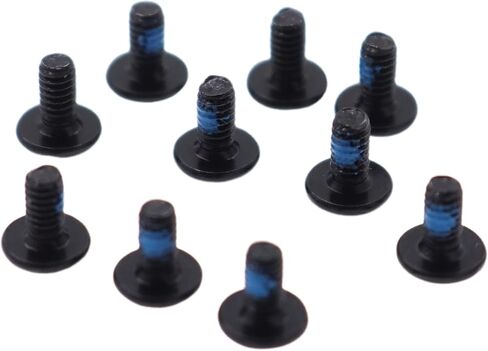 10pcs M2x4 mm Phillips Flat Head Screws Replacement for Dell HP ASUS Laptop Desktop PC M.2 SSD WLAN Card Cooling Fan I/O Board (Black) in Saudi Arabia