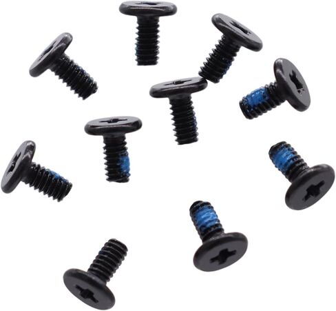 10pcs M2x4 mm Phillips Flat Head Screws Replacement for Dell HP ASUS Laptop Desktop PC M.2 SSD WLAN Card Cooling Fan I/O Board (Black) in Saudi Arabia