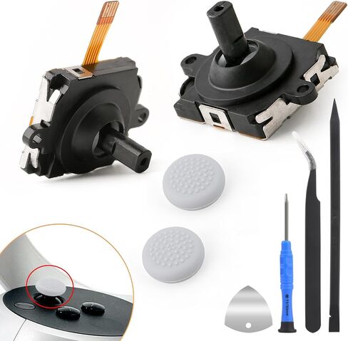 2Pack Joysticks Replacement for Oculus Quest 2 Joystick Controller Sensor Module for Meta Quest 2 Joystick Thumbstick Cap Replacement Accessories Parts Drift Repair with Tools in Saudi Arabia