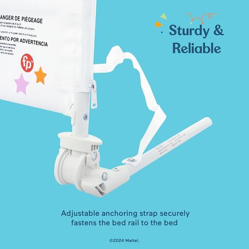 Fisher-Price Little Naps Bed Rail in White in Kuwait