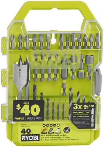 Ryobi A98401 Drill and Impact Drive Set 40 pc in Saudi Arabia