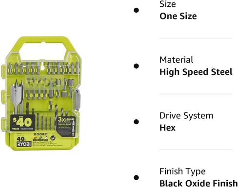 Ryobi A98401 Drill and Impact Drive Set 40 pc in Saudi Arabia